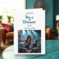 Happy Hug a Drummer Day | Funny Holidays Card