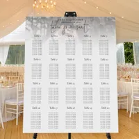 Photo Overlay 20 Table Wedding Seating Chart Foam Board