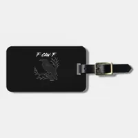 F-Caw-F Funny Crow Aesthetic Casual Luggage Tag