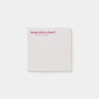 Funny Ironic Modern Typography Post-it Notes