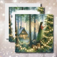 Cottage Core Whimsical Christmas Holiday Card