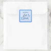 Fun Personalized "Last Splash" Bachelorette Party  Square Sticker