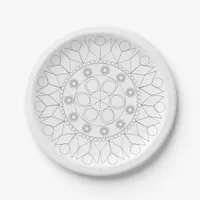 Paper Plate - Elegant Mandala Pattern