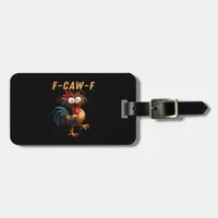 F-Caw-F Gothic Crow Humor Funny Vintage Style Luggage Tag