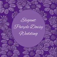 Elegant Purple Daisy Wedding