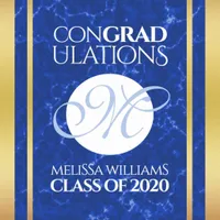 EO Elegant Graduation Monogram Blue Marble Gold Foil