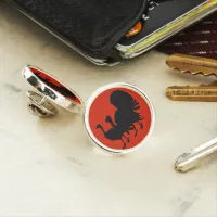 Silhouette of Turkeys Lapel Pin