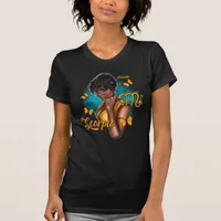 Fierce Black Scorpio Diva with Mystical Vibes T-Shirt