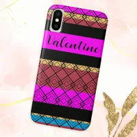 Sumptuous Patterned Boho Stylish Elegant Valentine iPhone X Case