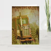 Old Tractor Card