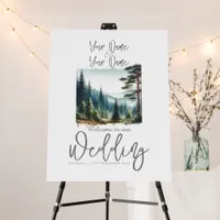 Rustic Pine Forest Wedding  Foam Board