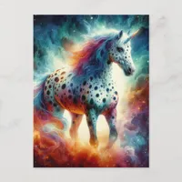 A Gorgeous Appaloosa Unicorn Postcard