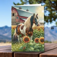 Beautiful Horse Themed | Happy Birthday Card