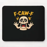 Halloween F-Caw-F Skull Mouse Pad