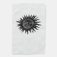 Medieval Sun Engraving - Whimsigoth Aesthetic - Wh Garden Flag