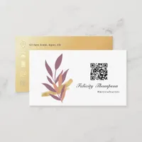 Trendy Brush Strokes Collage Business Card