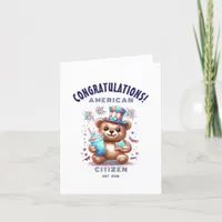 USA Citizenship Congratulations American Card