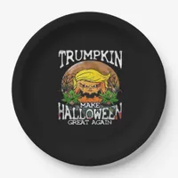 Trumpkin Make Halloween Great Again Classic Paper Plates