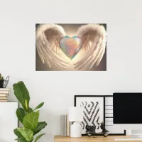 *~*~ Opal Crystal Heart Angel Wings  AP78 Poster