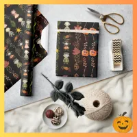 Cute Halloween Monster Witch  Wrapping Paper