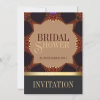 Bohemian Earth Lace Bridal Shower Invitation