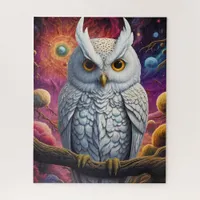 Cosmic Owl of Wisdom Jigsaw Puzzle