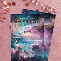 Ethereal Cosmic Celestial New Year's Eve Party Invitation