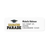 Drive By Graduation Parade Label