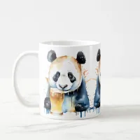 Panda Beer Wildlife & Nature Water Color Set Coffee Mug