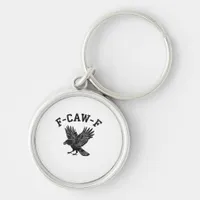 Funny F-Caw-F Crow Aesthetic Style Keychain