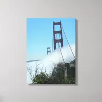 Canvas print - Fog over the Golden Gate Bridge