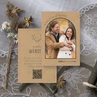 Rustic Boho Wedding Website ID1109 Enclosure Card