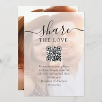 Wedding Photo Sharing Request QR Code Card