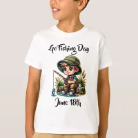 June 18th is Go Fishing Day | Funny Holidays T-Shirt