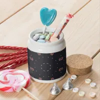 Stars And Unique Spaceship Pattern Candy Jar