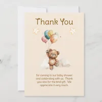 Sweet Little One on the Way Neutral Baby Shower  Thank You Card