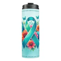 MG Awareness | Myasthenia Gravis Ribbon Thermal Tumbler