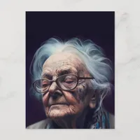The Elderly Woman Postcard