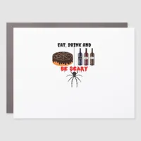 Eat Drink And Be Scary Retro Classic Car Magnet