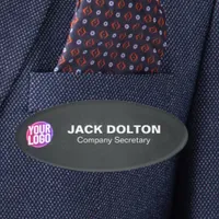 Customized Name Badge with Logo and Job Title
