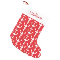 Christmas Cruise Ships Anchors Small Christmas Stocking