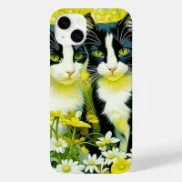 Adorable Cats sitting in a field of Daisies  Case-Mate iPhone 14 Plus Case