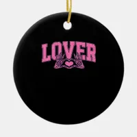 Font With Skeleton Hands Classic Ceramic Ornament