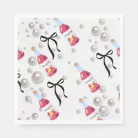 Sangria , Pearls, Bows Napkins