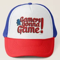 Gamers Gonna Game Fun Boardgame Motto Trucker Hat