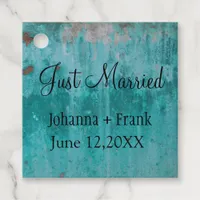 Turquoise Rust | Just Married Favor Tags