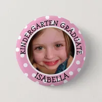 Personalized Kindergarten Graduate Photo Button