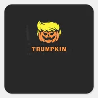 Trumpkin Make Halloween Great Again USA Flag Funny Square Sticker