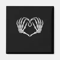 Valentines Day Gothic Heart With Skeleton Hands Va Magnet