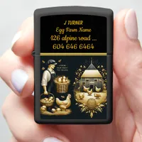 Golden Harvest From a Dedicated Egg Farmer Zippo Lighter